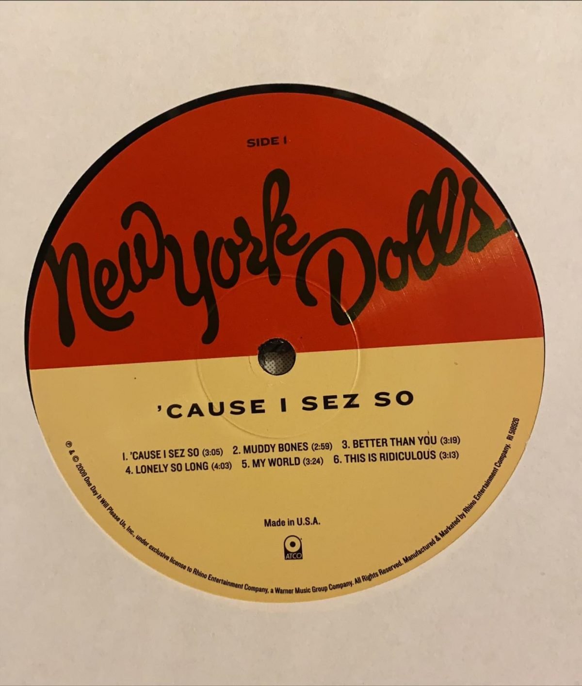 New York Dolls ‎– 'Cause I Sez So LP Plak - Görsel 2
