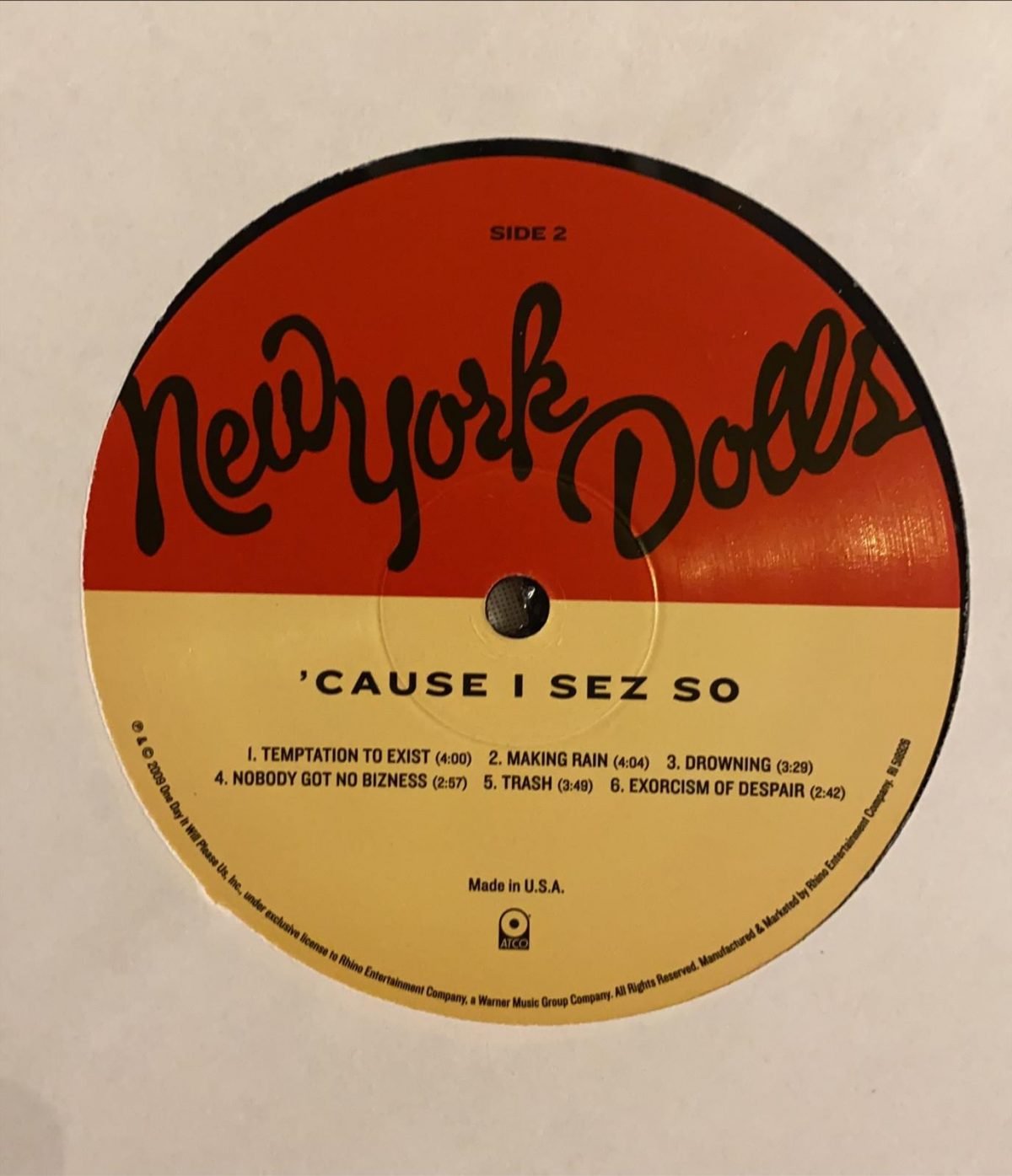 New York Dolls ‎– 'Cause I Sez So LP Plak - Görsel 3