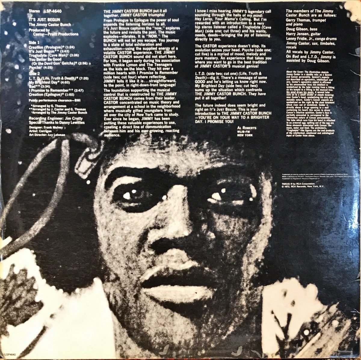 The Jimmy Castor Bunch ‎– It's Just Begun LP Plak - Görsel 3