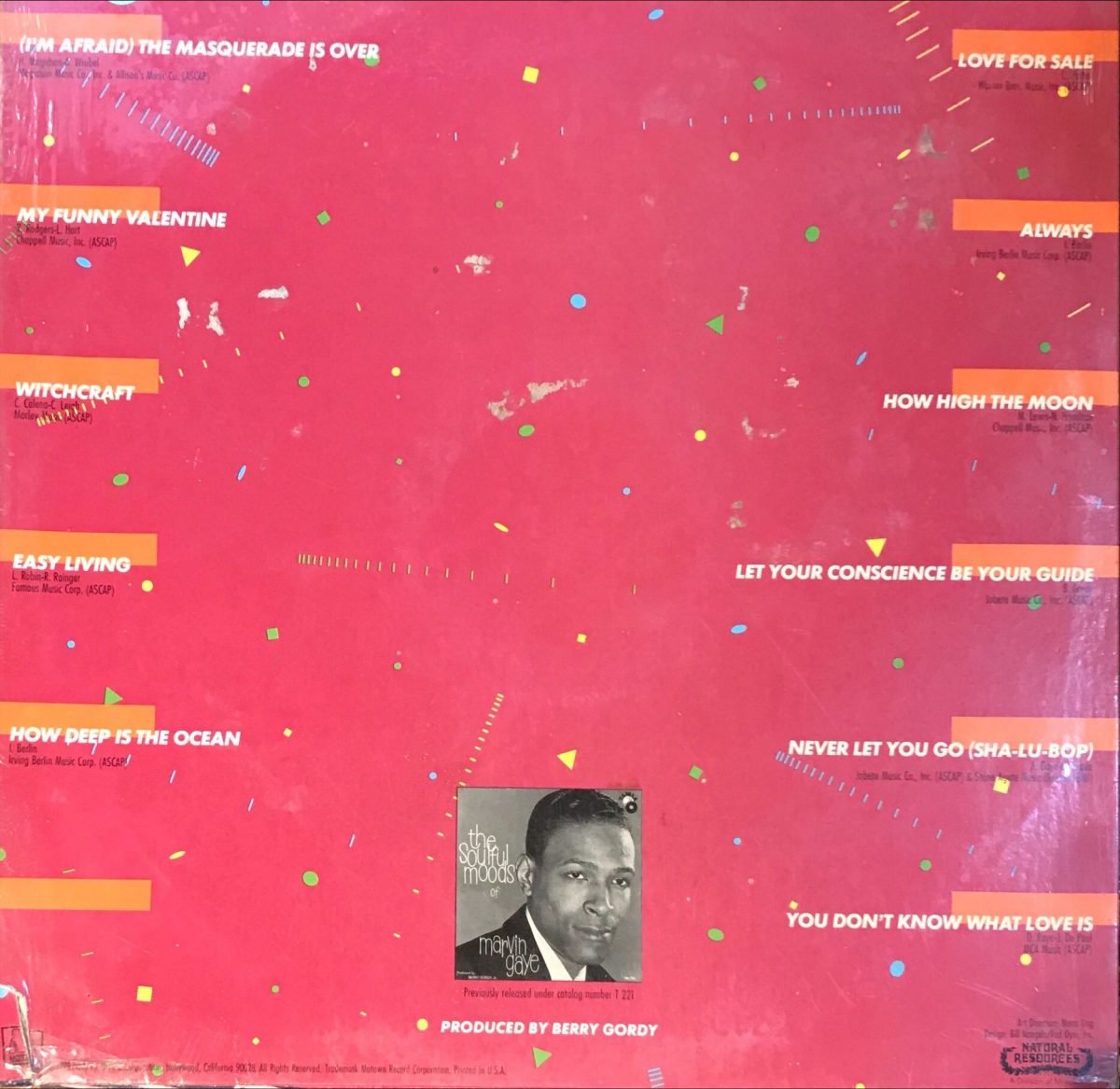 Marvin Gaye ‎– The Soulful Moods Of Marvin Gaye LP Plak - Görsel 3