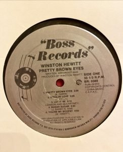 Winston Hewitt ‎– Pretty Brown Eyes LP Plak - Görsel 3