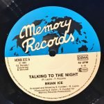 Brian Ice ‎– Talking To The Night - Maxi Single Plak