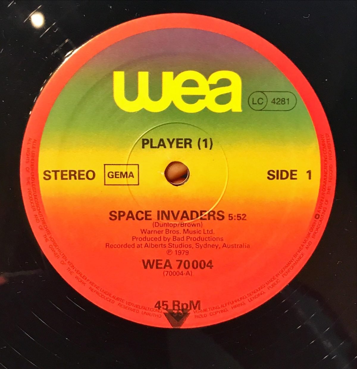 Player – Space Invaders - Maxi Single Plak - Görsel 2