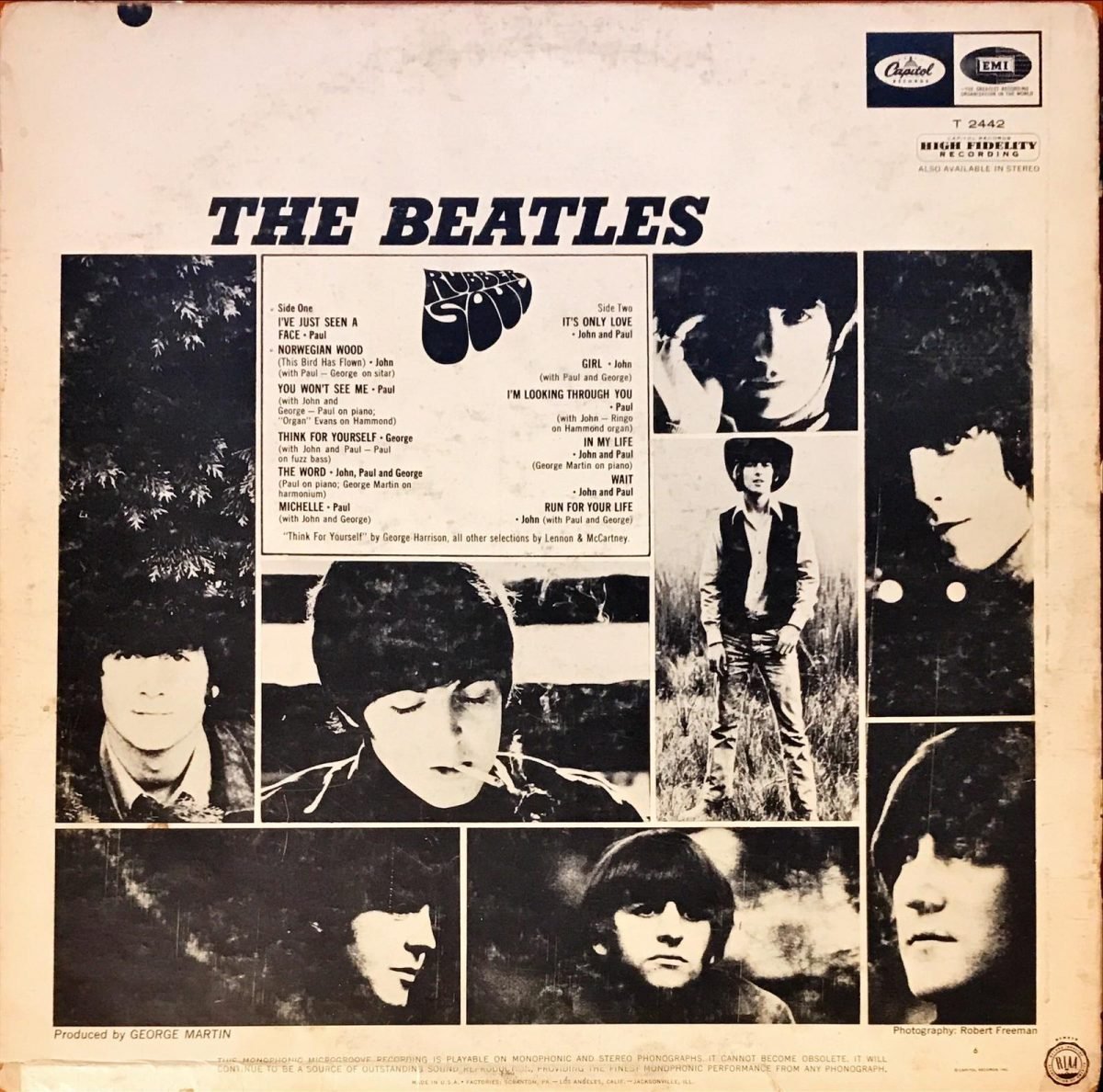 The Beatles ‎– Rubber Soul  LP Plak - Görsel 3