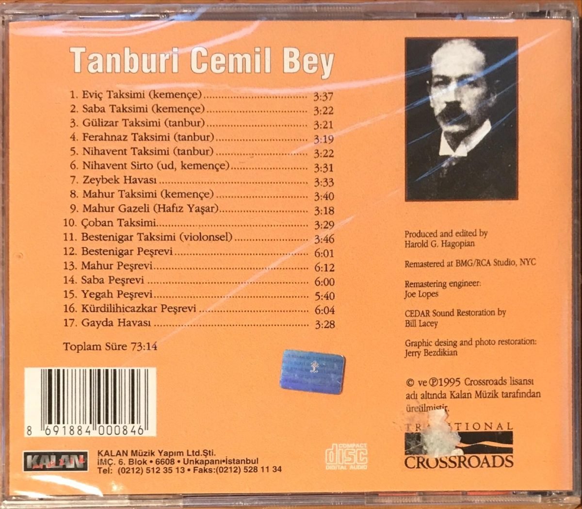Tanburi Cemil Bey ‎– Tanburi Cemil Bey CD Sıfır Ambalajında - Görsel 2