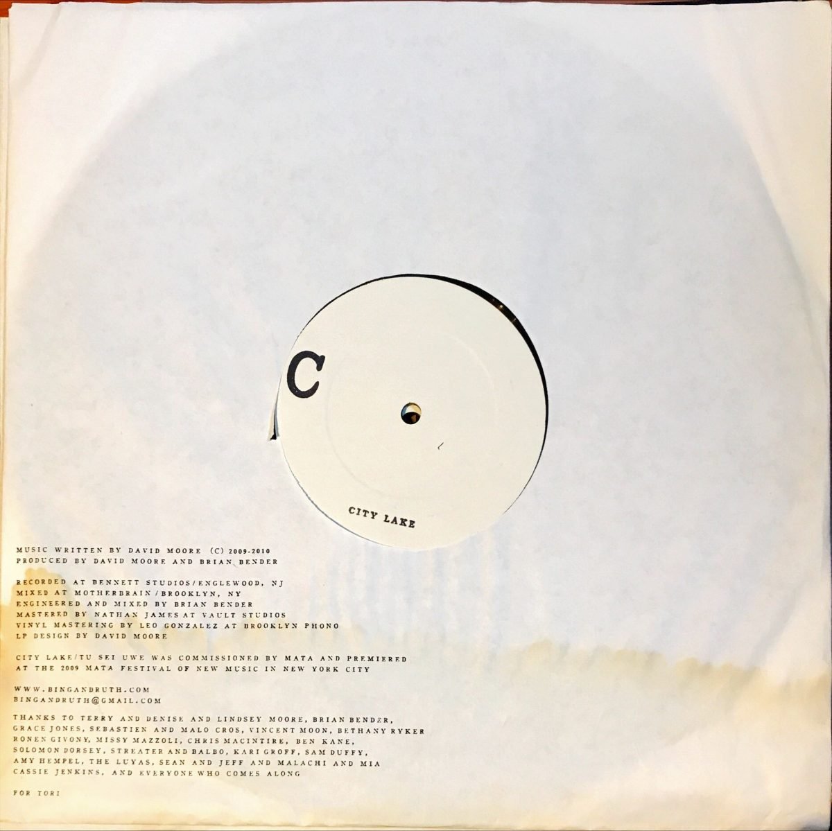 Bing And Ruth ‎– City Lake - 2LP Plak - Görsel 2