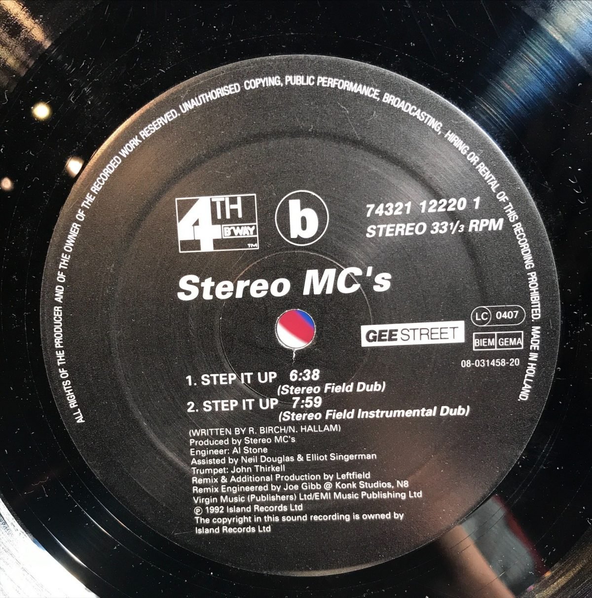 Stereo MC's ‎– Step It Up Maxi Single Plak - Görsel 2