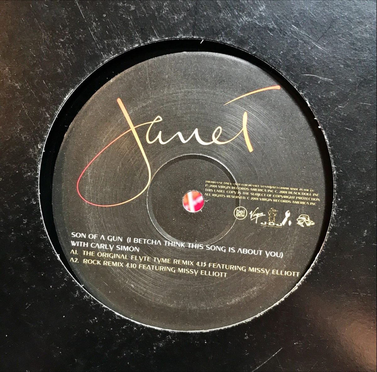 Janet ‎– Son Of A Gun (I Betcha Think This Song Is About You) Maxi Single Plak - Görsel 2