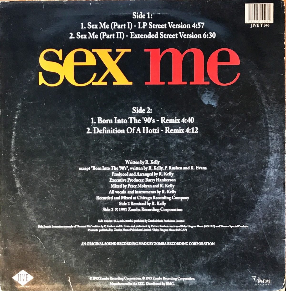 R. Kelly ‎– Sex Me (Parts I & II) Maxi Single Plak - Görsel 2