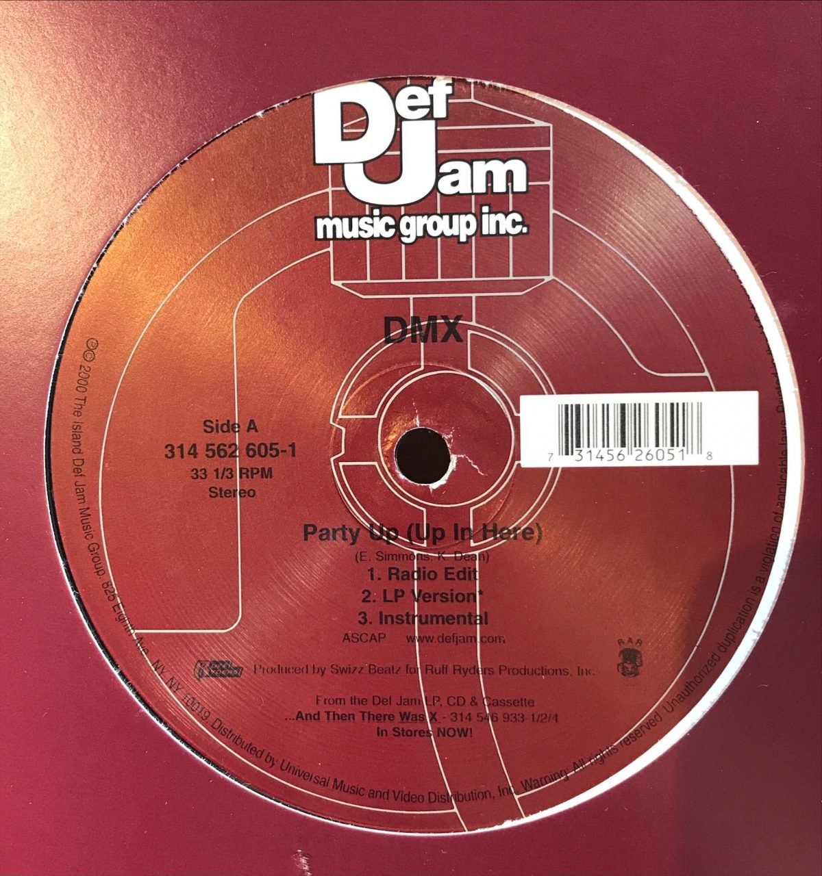 DMX ‎– Party Up (Up In Here) Maxi Single Plak - Görsel 3