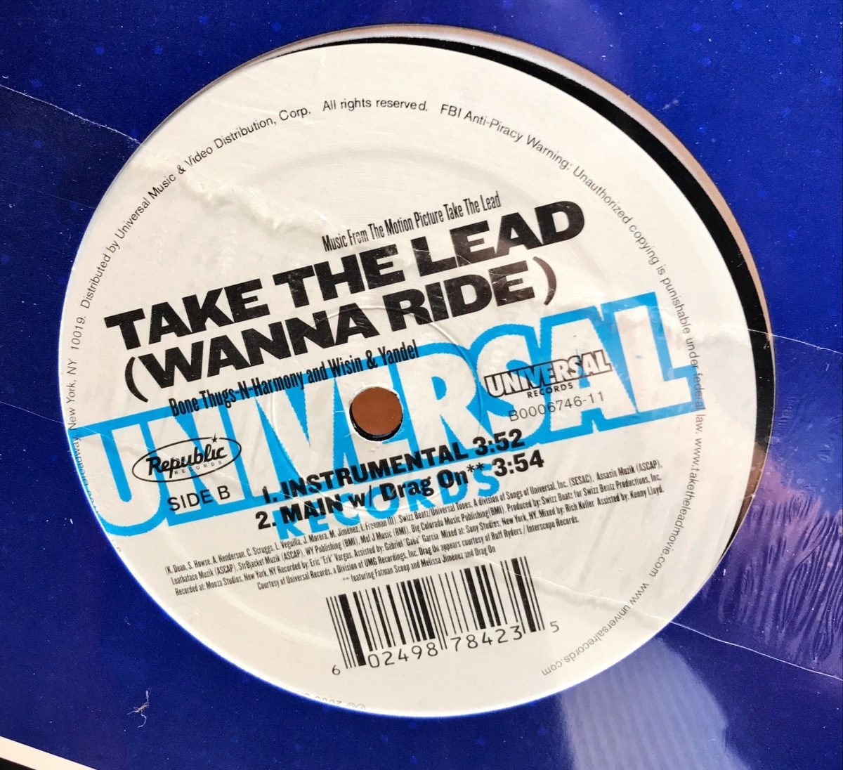 Bone Thugs-N-Harmony And Wisin & Yandel ‎– Take The Lead (Wanna Ride) Maxi Single Plak - Görsel 2
