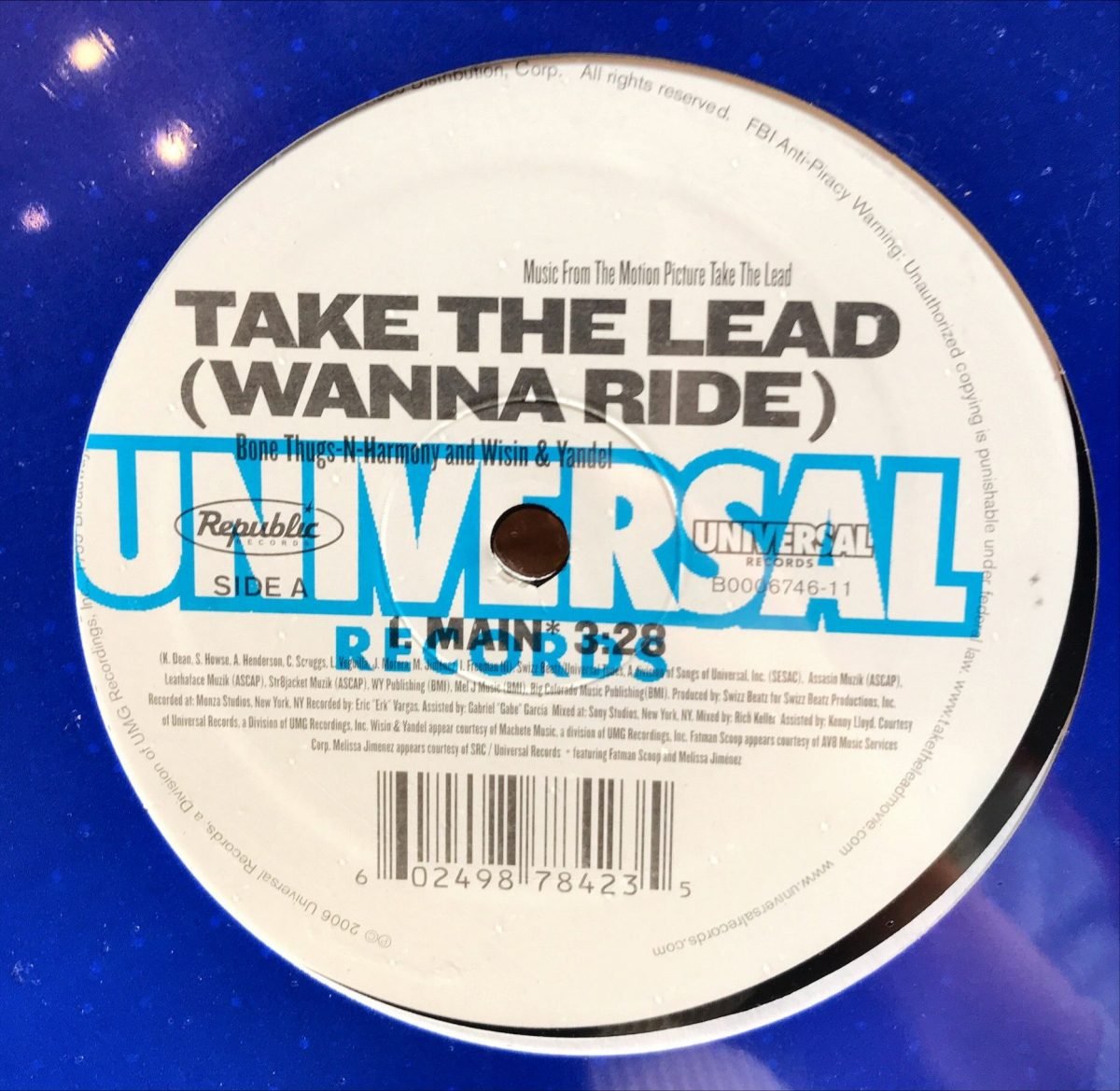 Bone Thugs-N-Harmony And Wisin & Yandel ‎– Take The Lead (Wanna Ride) Maxi Single Plak - Görsel 3