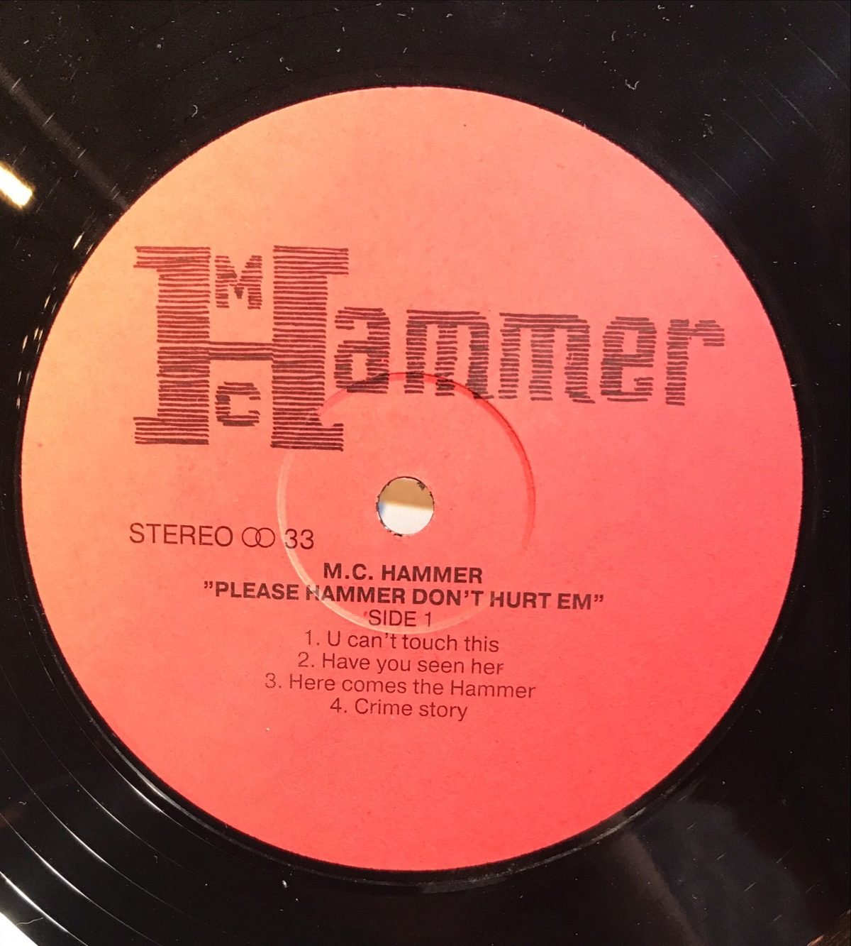 M.C. Hammer ‎– Please Hammer Don't Hurt 'Em LP Plak - Görsel 2