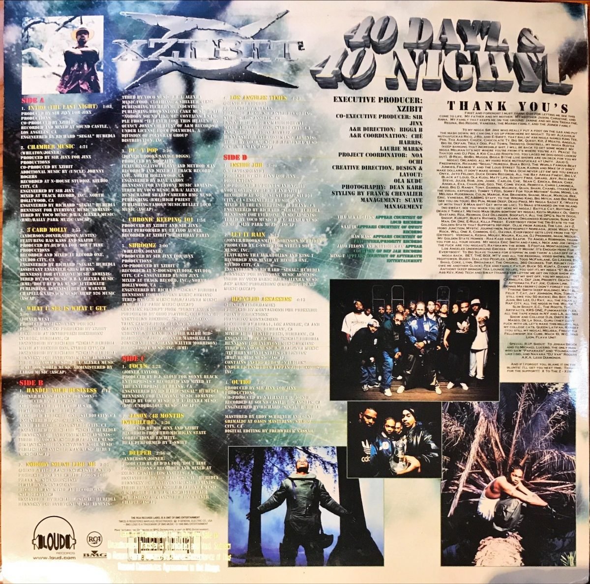 Xzibit ‎– 40 Dayz & 40 Nightz - 2LP Plak - Görsel 3