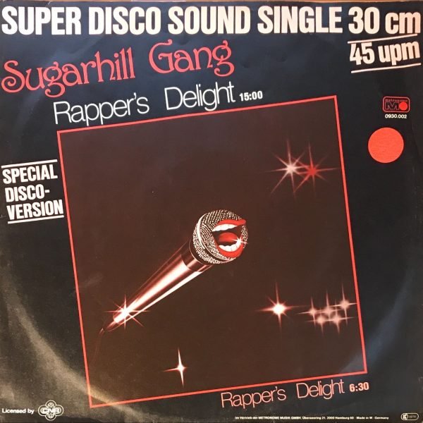 Sugarhill Gang ‎– Rapper's Delight  Maxi Single Plak