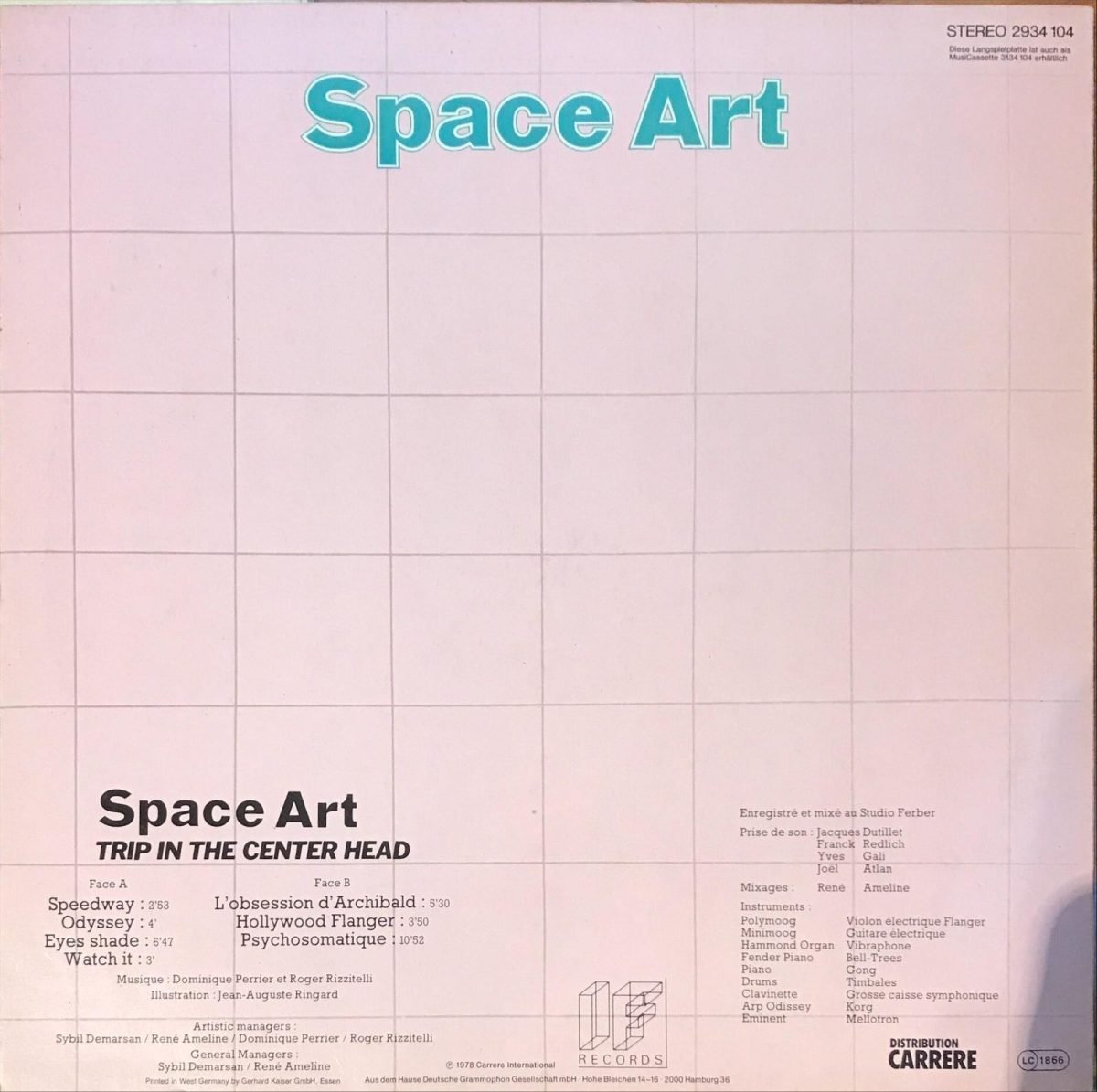 Space Art – Trip In The Center Head  LP Plak - Görsel 2