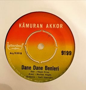 Kâmuran Akkor ‎– Çiğdem Derki / Dana Dana Benleri 45'lik Plak - Görsel 2