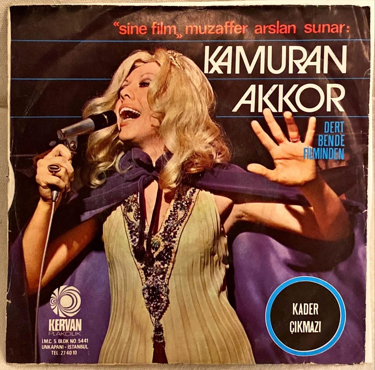 Kamuran Akkor ‎– Kabahat Seni Sevende / Ben Kalbini Bilmezmiyim 45'lik Plak - Görsel 2