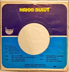 Hakkı Bulut ‎– Günahkâr / Pişman Değilim 45'lik Plak - Görsel 2