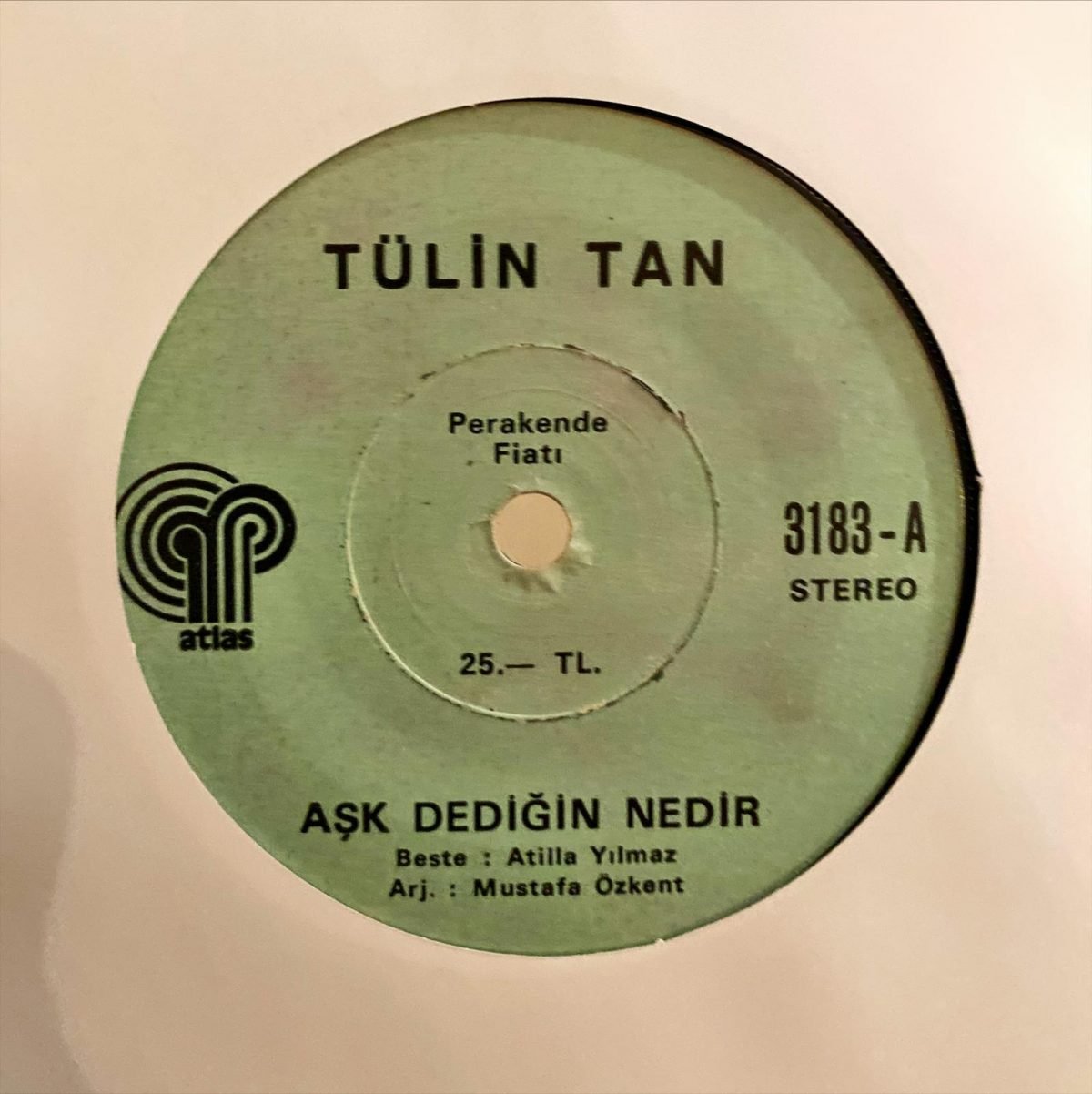 Tülin Tan ‎– Aşk Dediğin Nedir / Leyla Gibi 45'lik Plak - Görsel 2