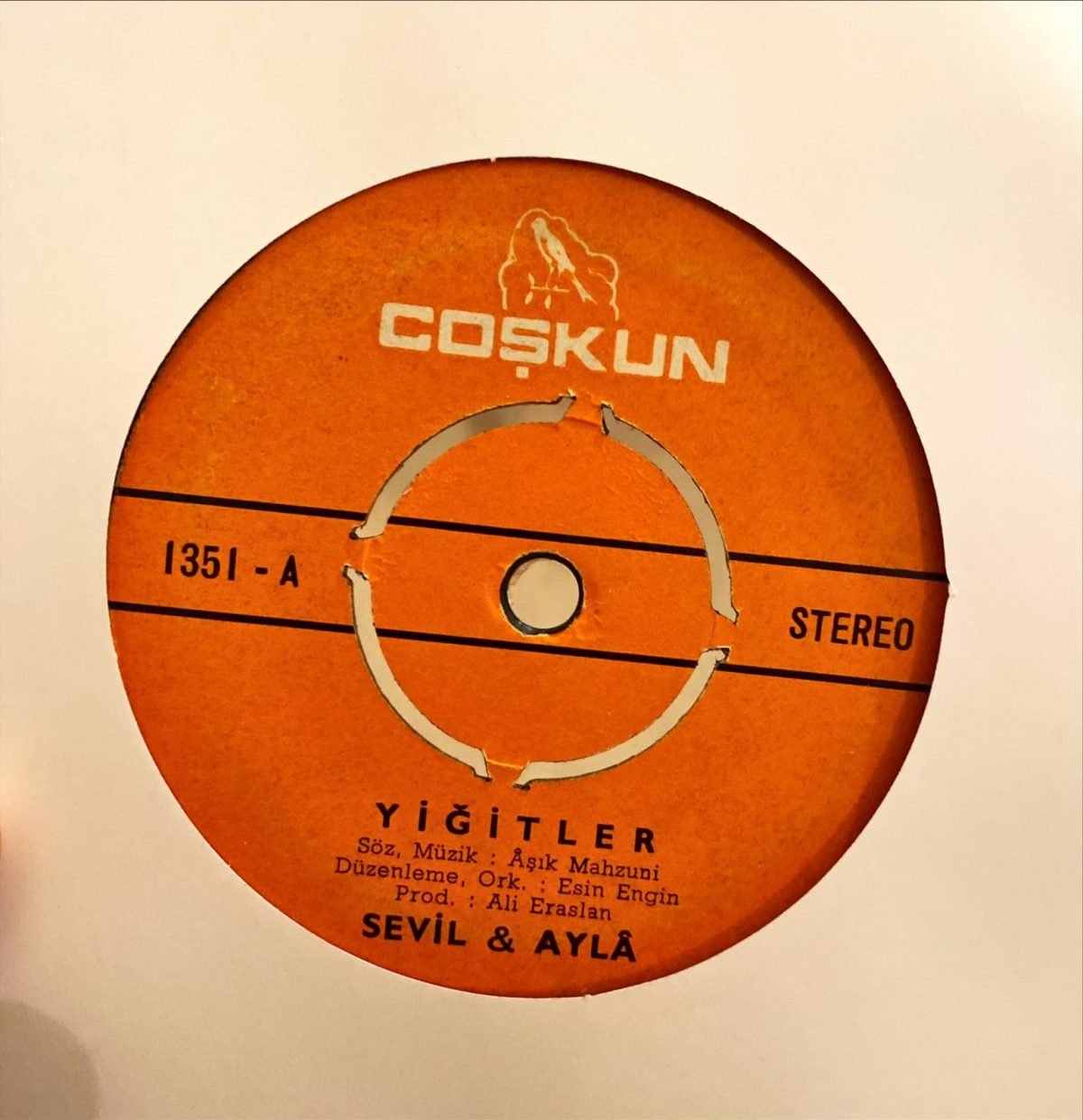 Sevil & Ayla ‎– Yiğitler / Ali’yi Gördüm Ali’yi 45'lik Plak - Görsel 4