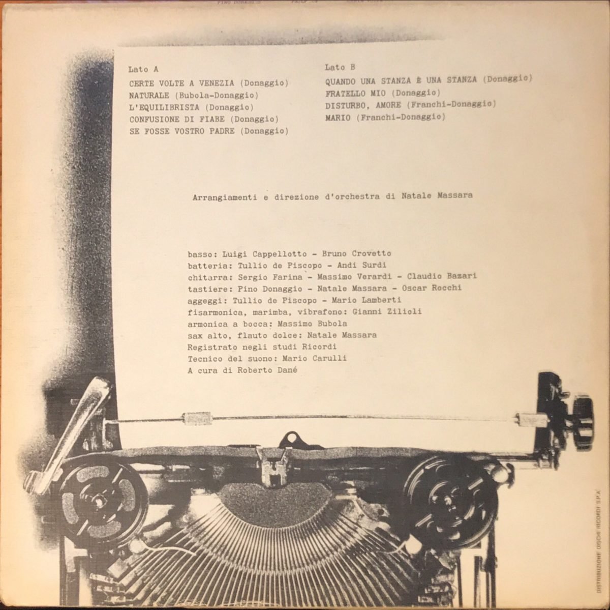 Pino Donaggio ‎– Certe Volte... LP Plak - Görsel 2