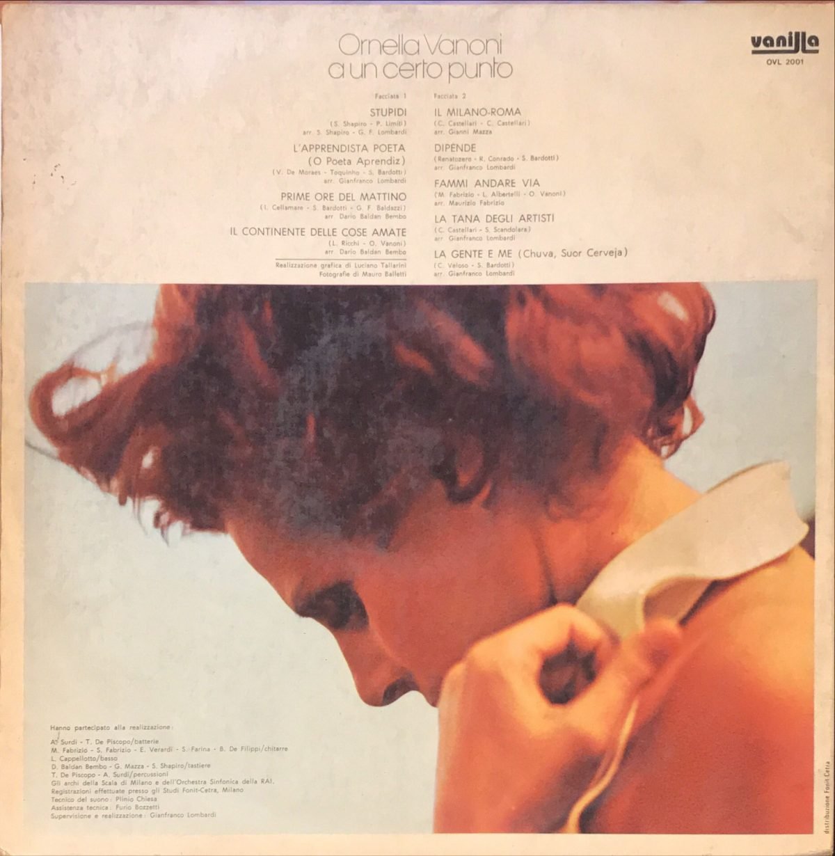 Ornella Vanoni ‎– A Un Certo Punto LP Plak - Görsel 2