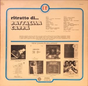 Raffaella Carrà ‎– Ritratto Di... Raffaella Carrà LP Plak - Görsel 3