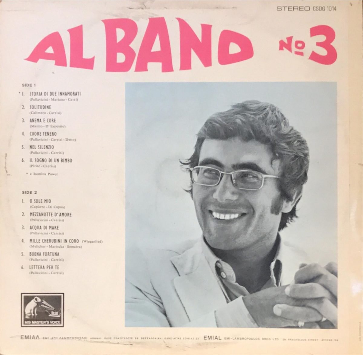 Al Bano ‎– Al Bano Nr 3 LP Plak - Görsel 2