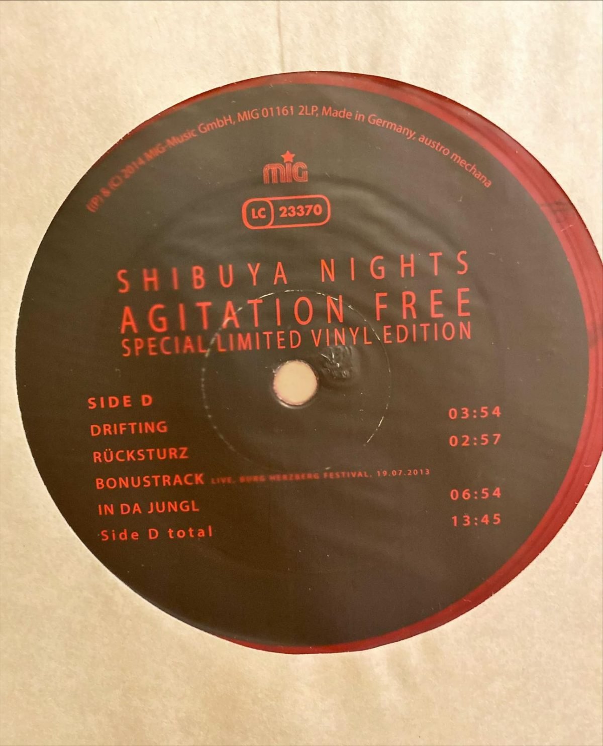Agitation Free ‎– Shibuya Nights (Live In Tokyo) - 2LP Renkli Plak Sınırlı Baskı - Görsel 4