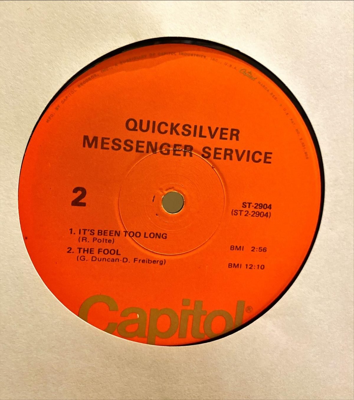 Quicksilver Messenger Service ‎– Quicksilver Messenger Service LP Plak - Görsel 3