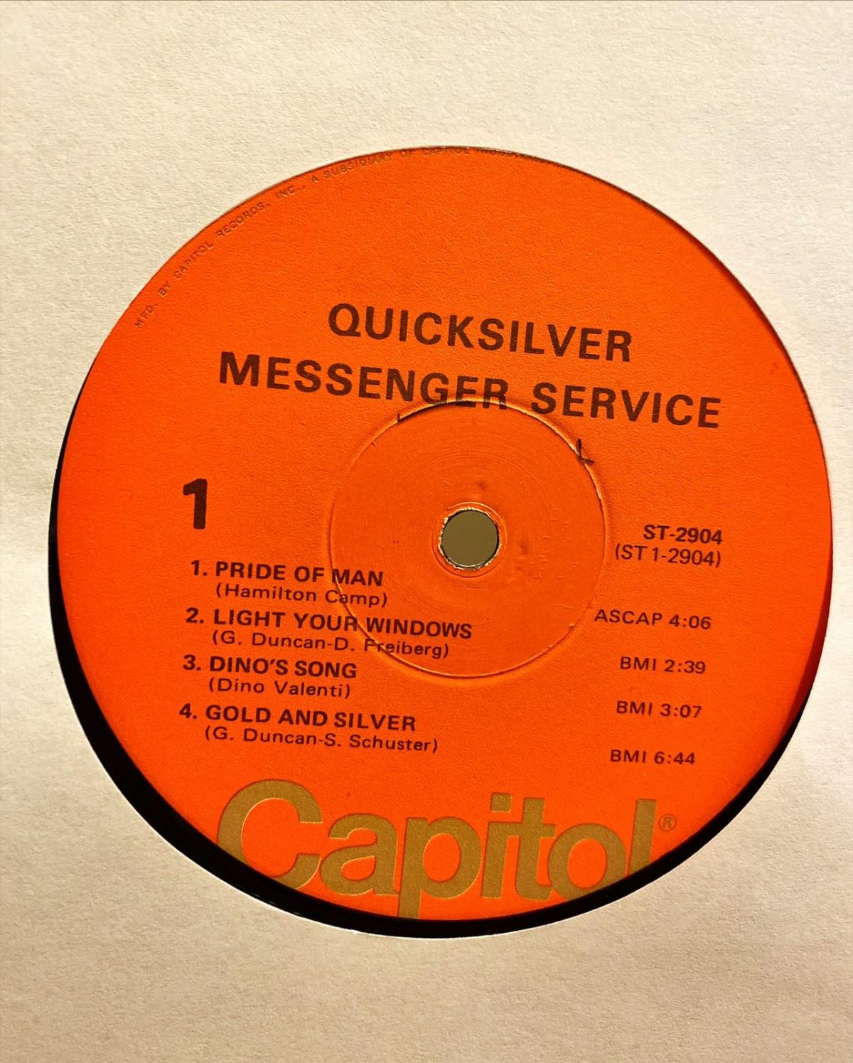 Quicksilver Messenger Service ‎– Quicksilver Messenger Service LP Plak - Görsel 4