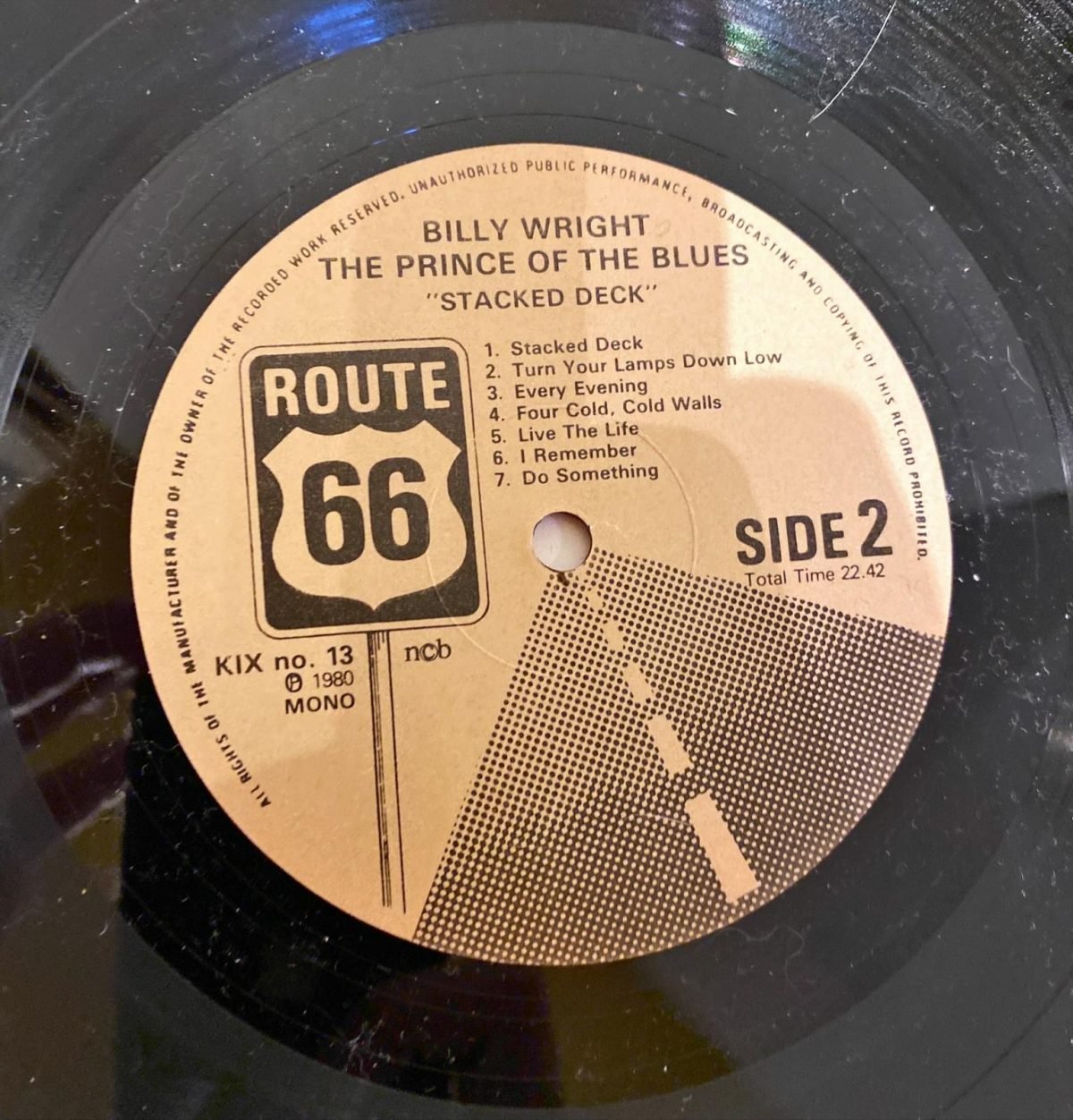 Billy Wright ‎– The Prince Of The Blues - Stacked Deck LP Plak - Görsel 3
