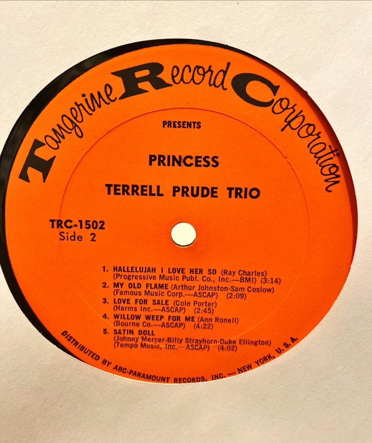 Terrell Prude Trio ‎– Princess LP Plak - Görsel 2