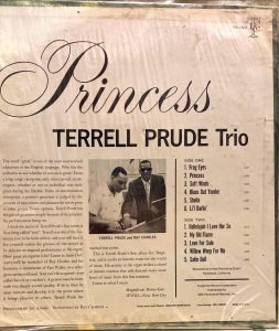 Terrell Prude Trio ‎– Princess LP Plak - Görsel 4