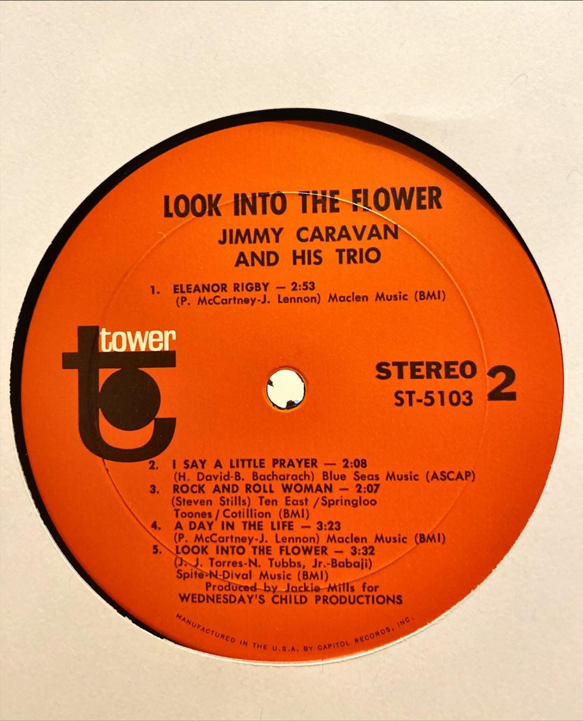 Jimmy Caravan ‎– Look Into The Flower LP Plak - Görsel 4