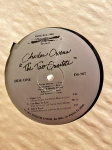 Charles Owens ‎– The Two Quartets LP Plak - Görsel 4