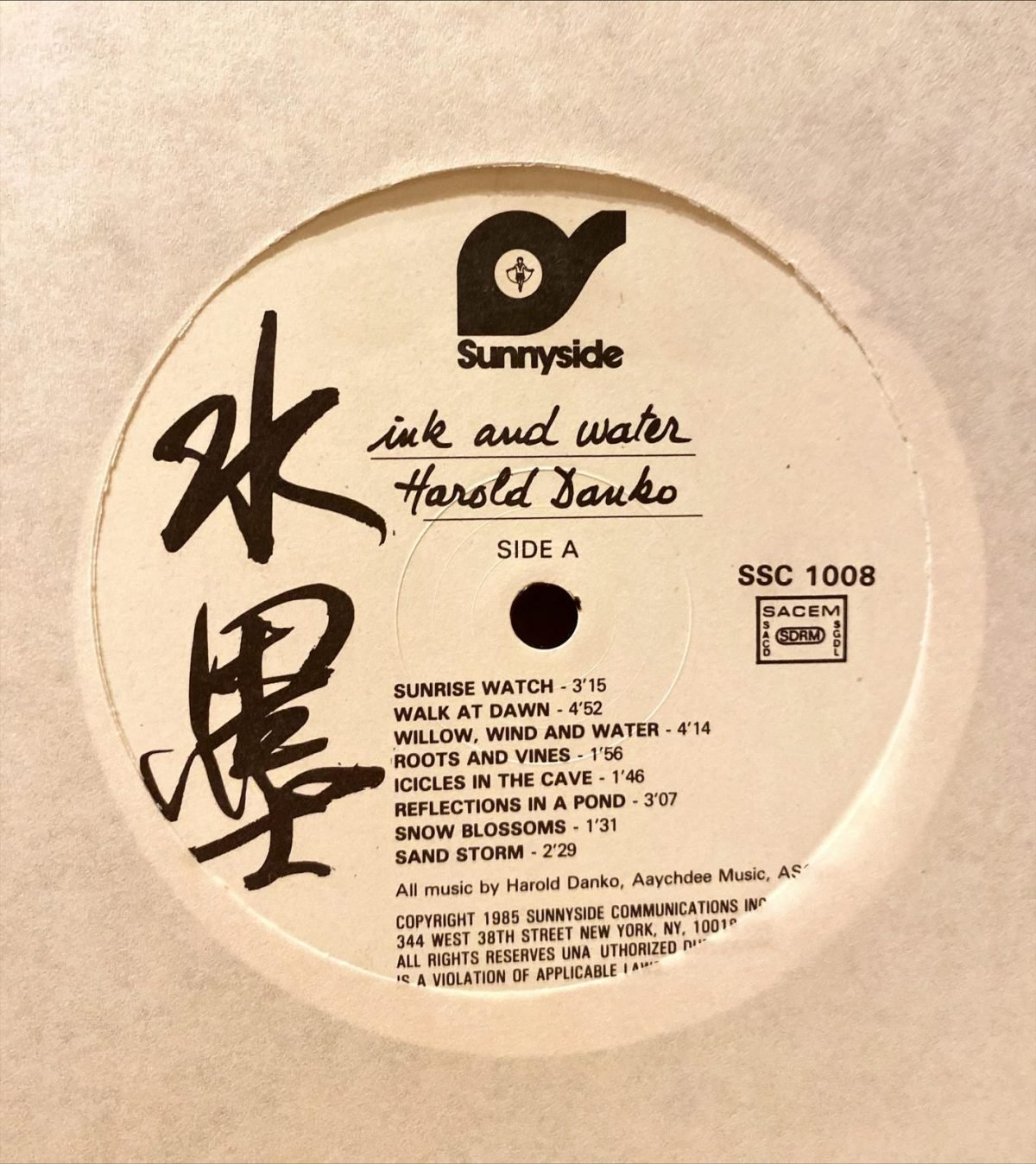Harold Danko ‎– Ink And Water LP Plak - Görsel 4