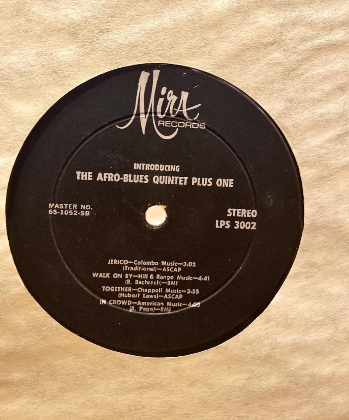 The Afro Blues Quintet Plus One ‎– The Afro Blues Quintet Plus One LP Plak - Görsel 3