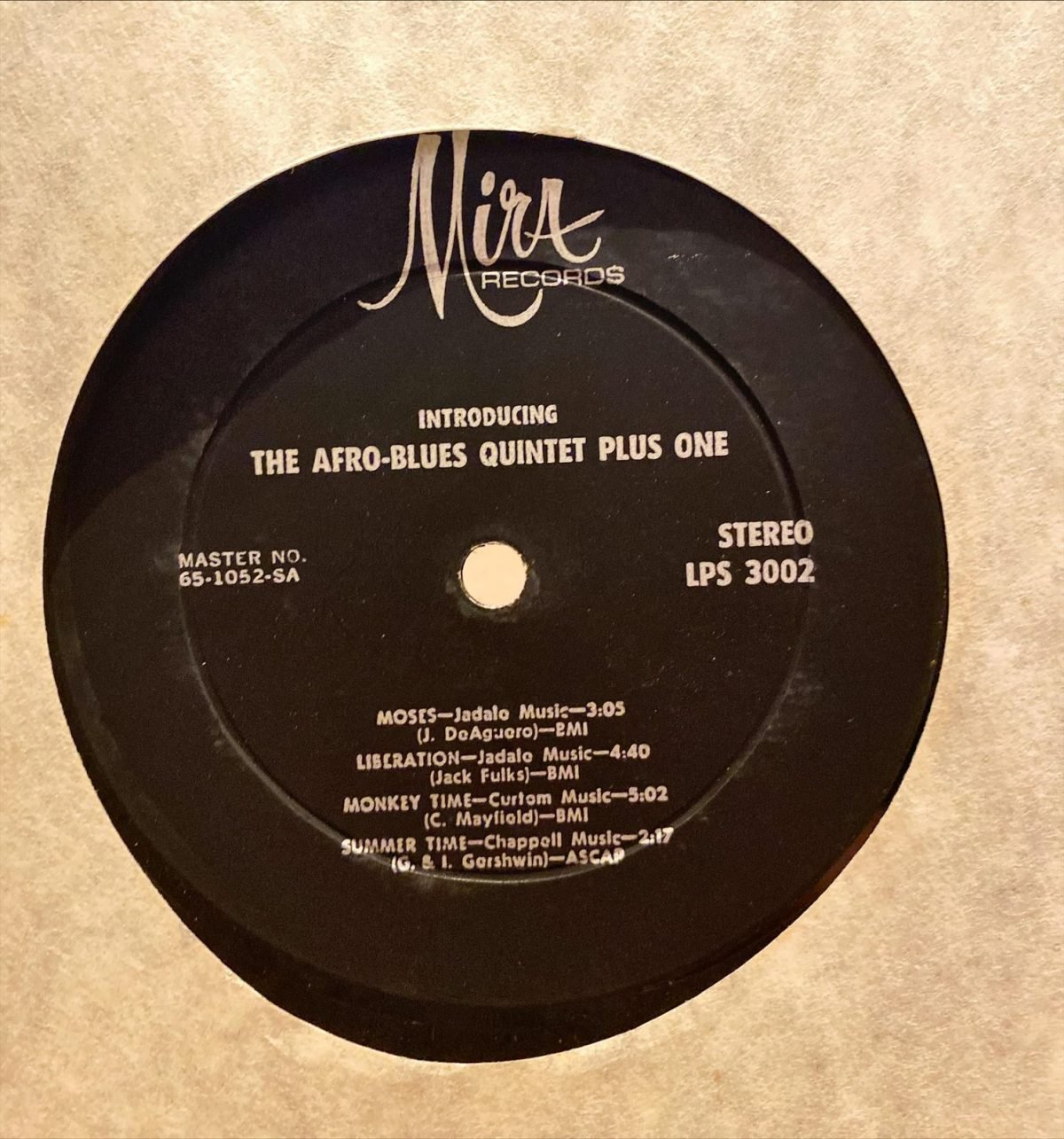 The Afro Blues Quintet Plus One ‎– The Afro Blues Quintet Plus One LP Plak - Görsel 4