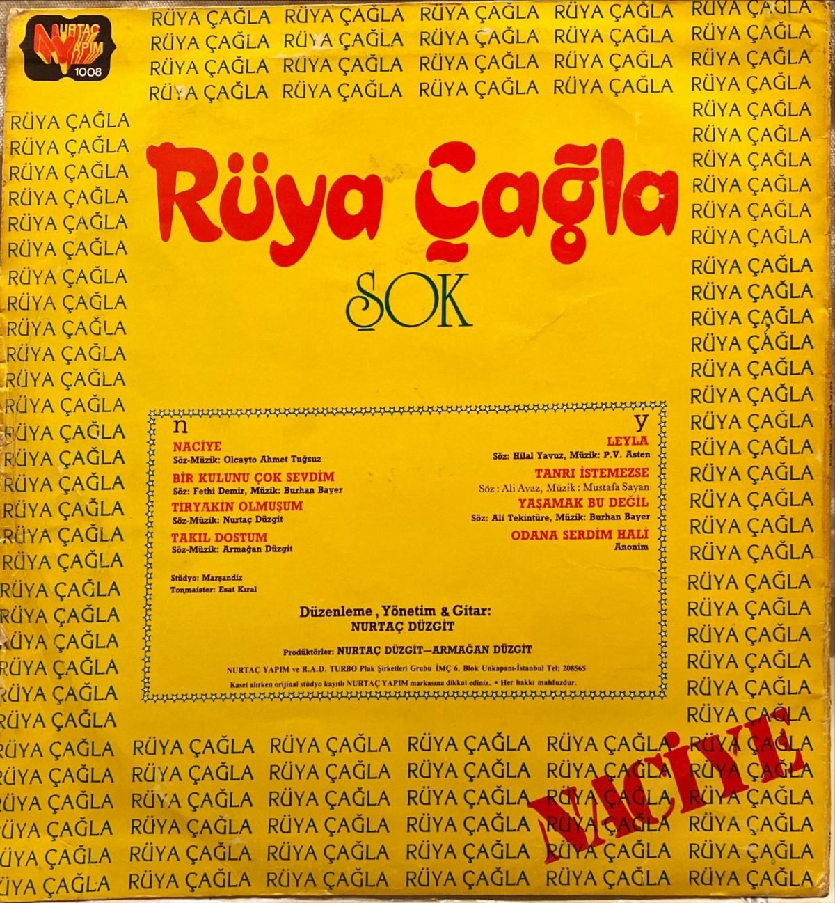 Rüya Çağla ‎– Naciye LP Plak - Görsel 4
