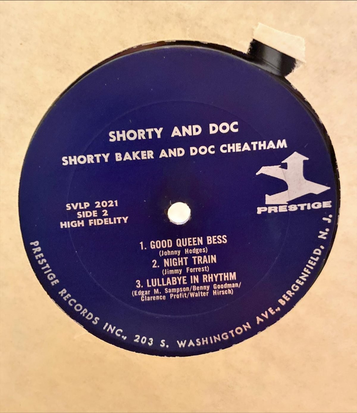 Shorty Baker & Doc Cheatham ‎– Shorty & Doc LP Plak - Görsel 4