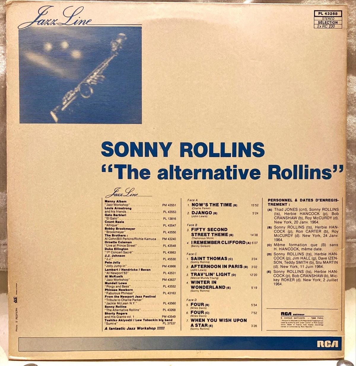 Sonny Rollins ‎– The Alternative Rollins - 2LP Plak - Görsel 2