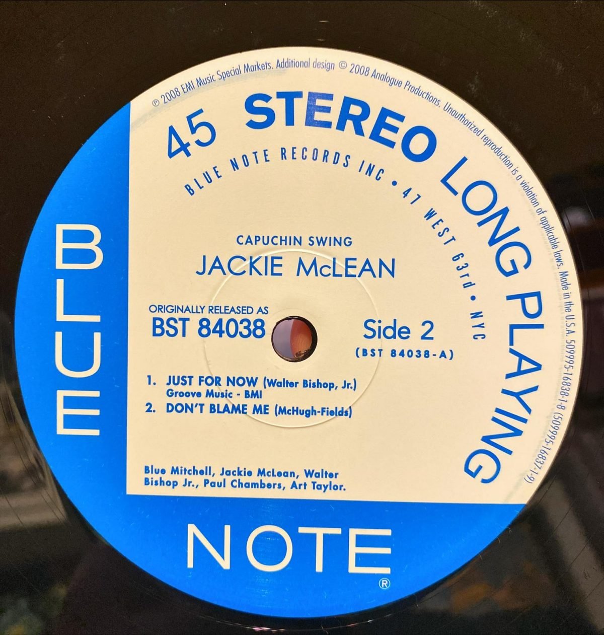 Jackie McLean ‎– Capuchin Swing - 2LP Plak - Görsel 4