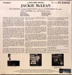 Jackie McLean ‎– Capuchin Swing - 2LP Plak - Görsel 2