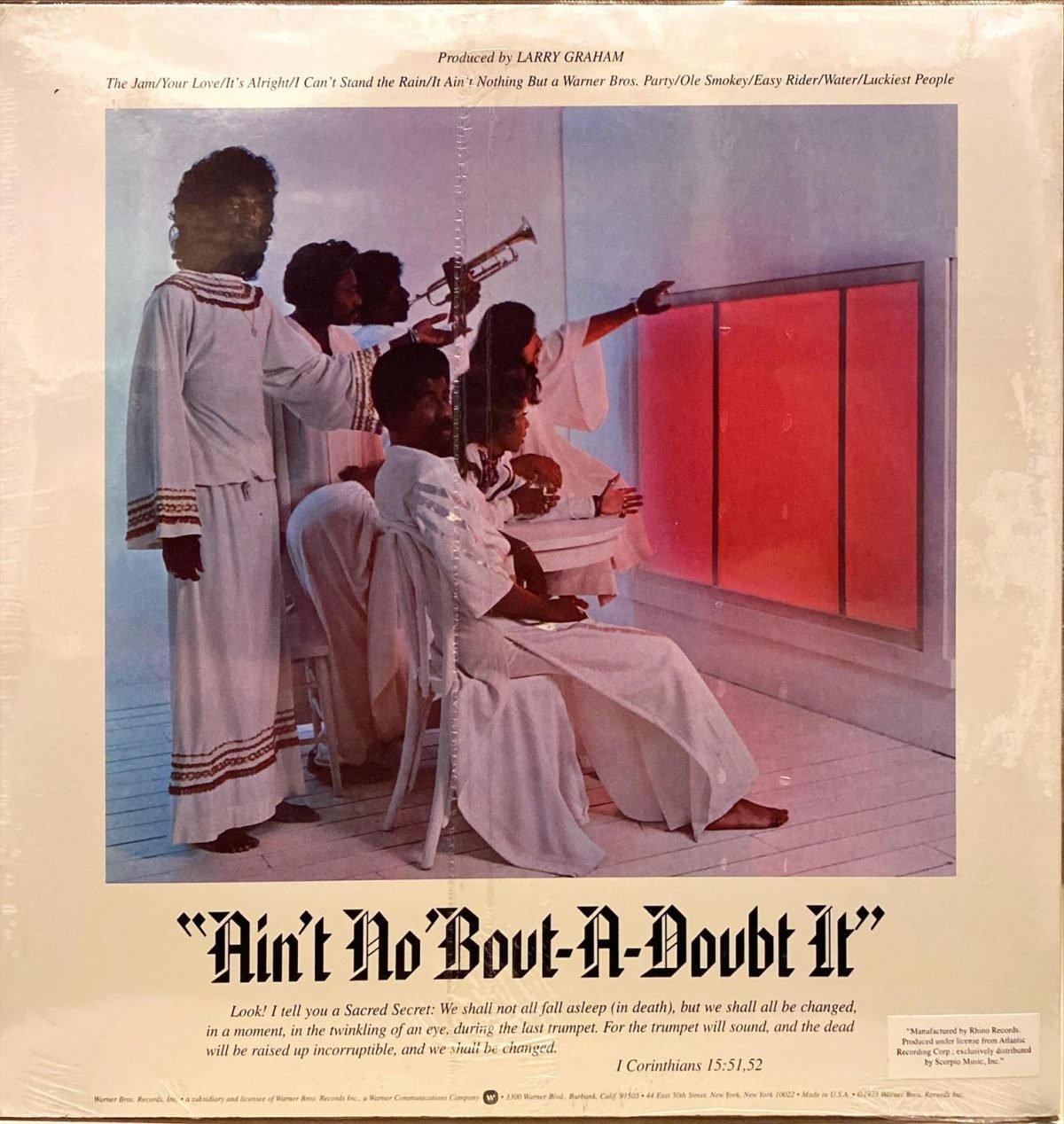 Graham Central Station ‎– Ain't No 'Bout-A-Doubt It LP Plak - Görsel 2