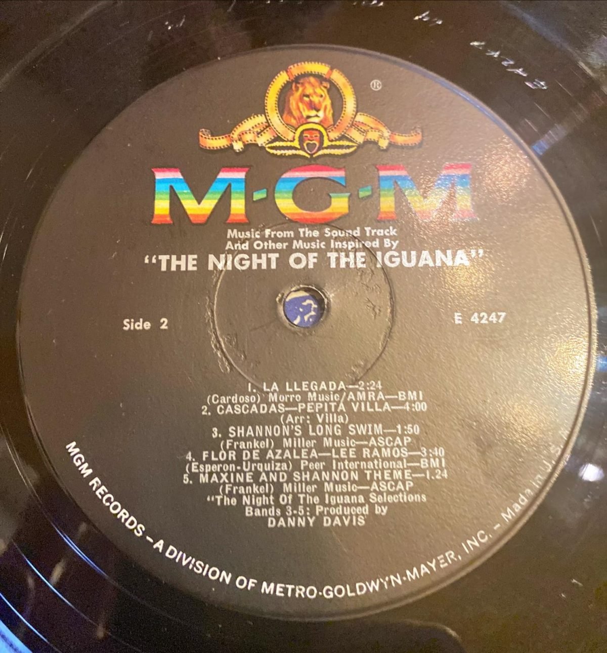 Benjamin Frankel ‎– The Night Of The Iguana (Music From The Soundtrack) LP Plak - Görsel 3