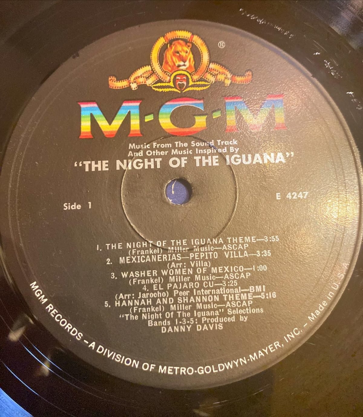 Benjamin Frankel ‎– The Night Of The Iguana (Music From The Soundtrack) LP Plak - Görsel 2