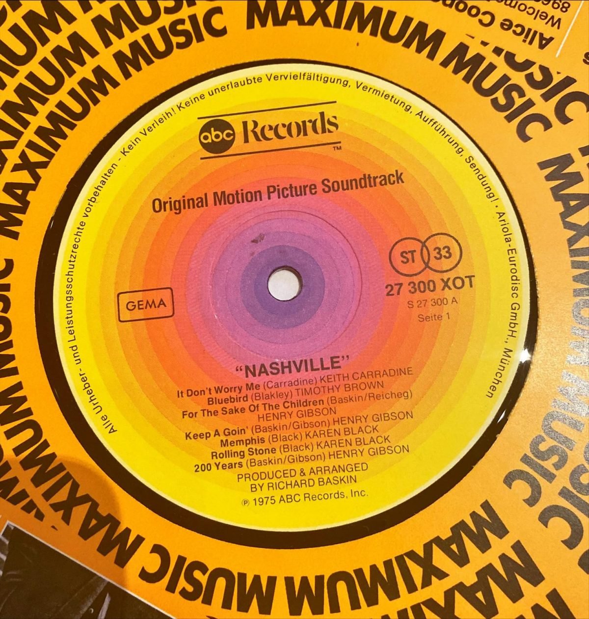 Nashville - Original Motion Picture Soundtrack LP Plak - Görsel 2