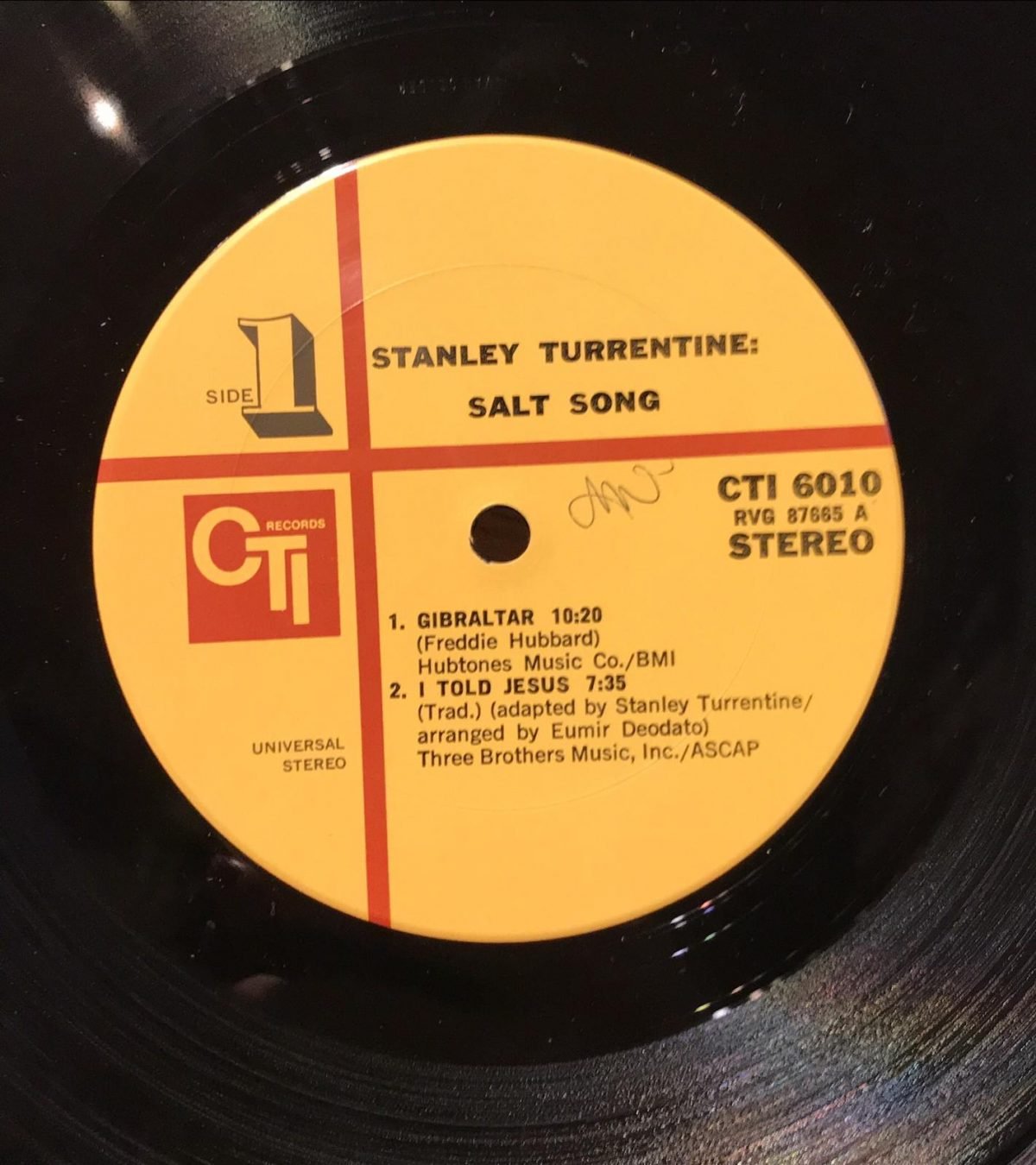 Stanley Turrentine ‎– Salt Song LP Plak - Görsel 3